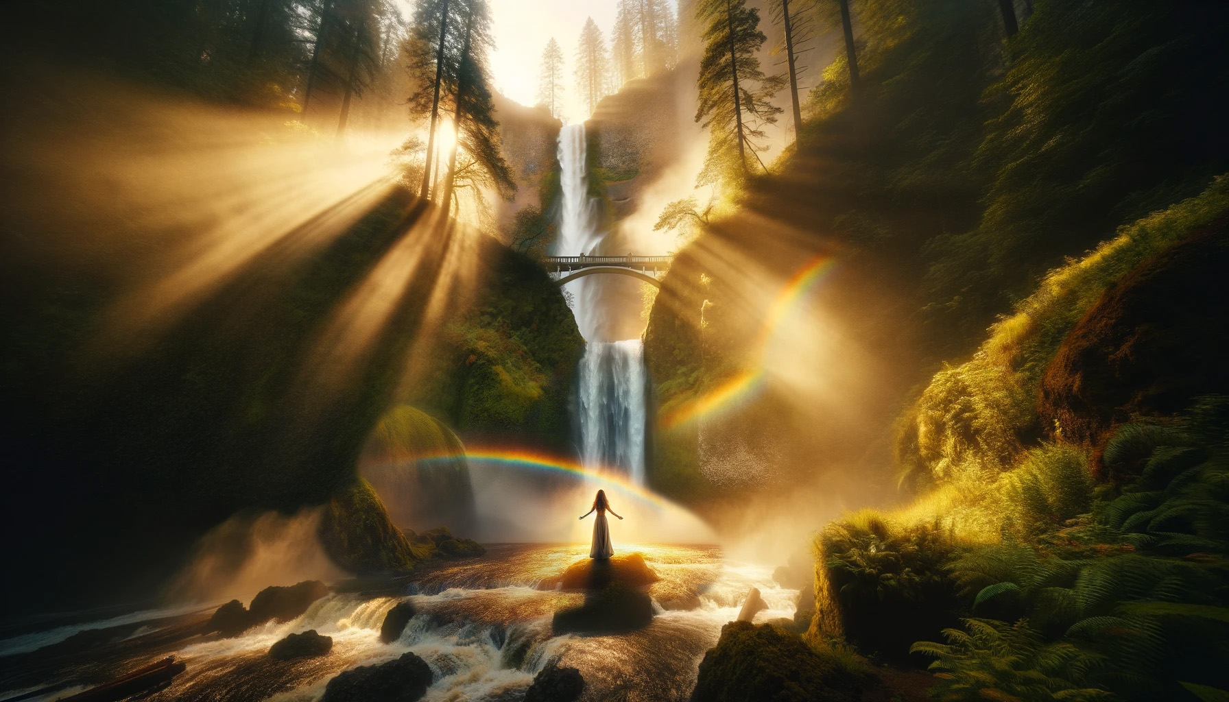 Ethereal Waters: The Genesis of Multnomah Falls