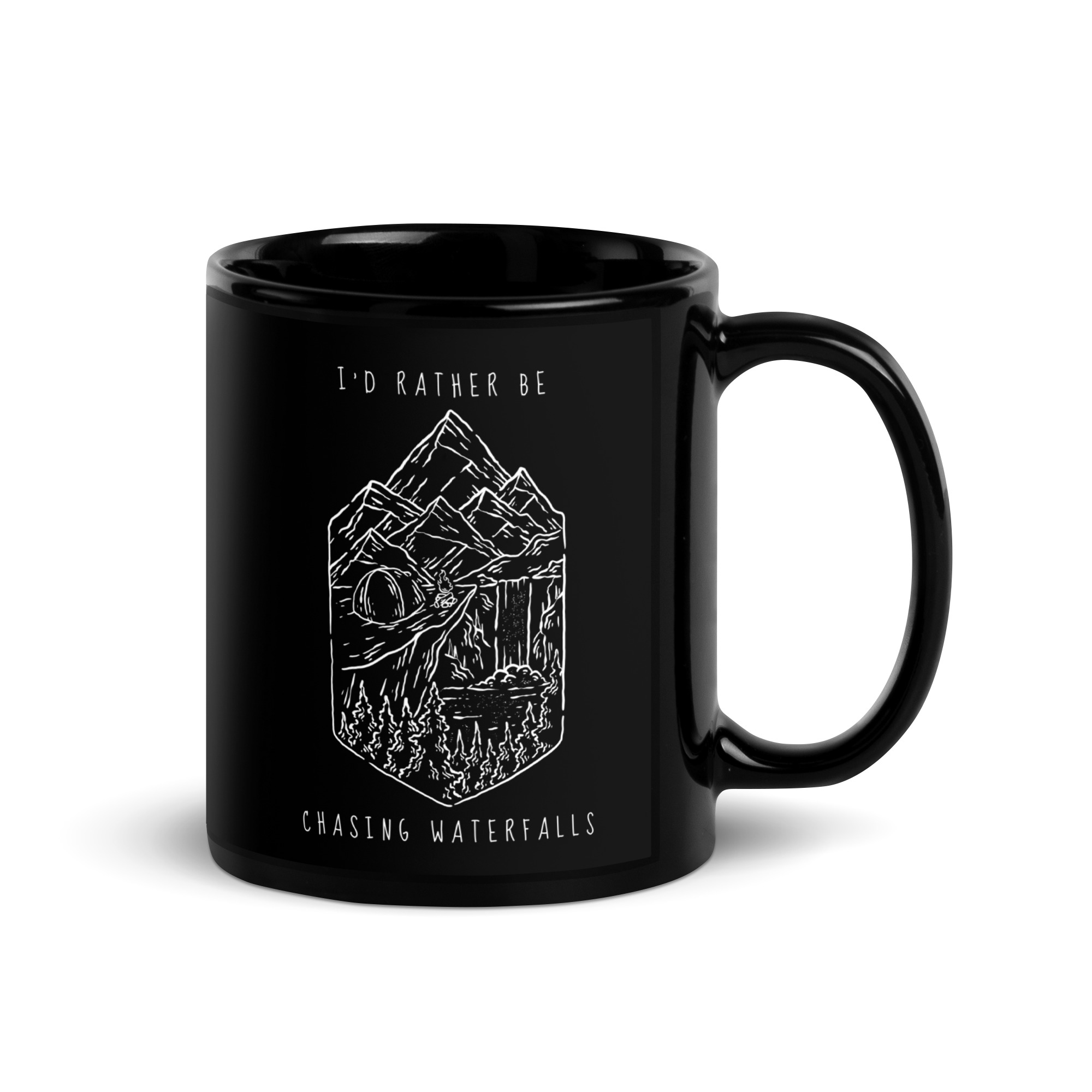 “I’d Rather Be Chasing Waterfalls” Coffee Mug