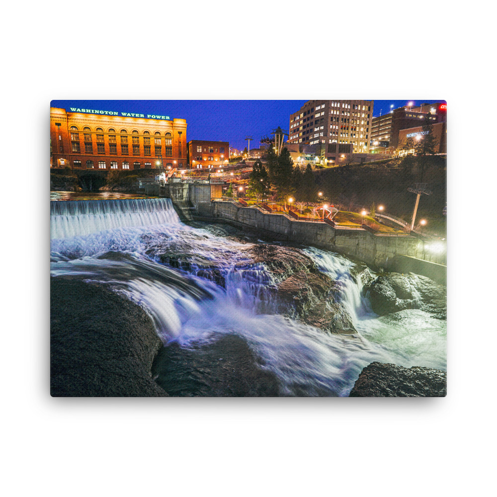 Lower Spokane Falls Canvas Print