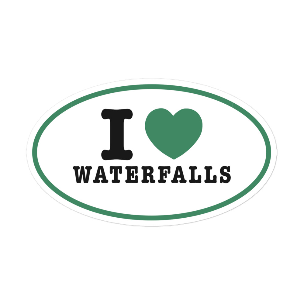 “I ♥ Waterfalls” Marathon Sticker