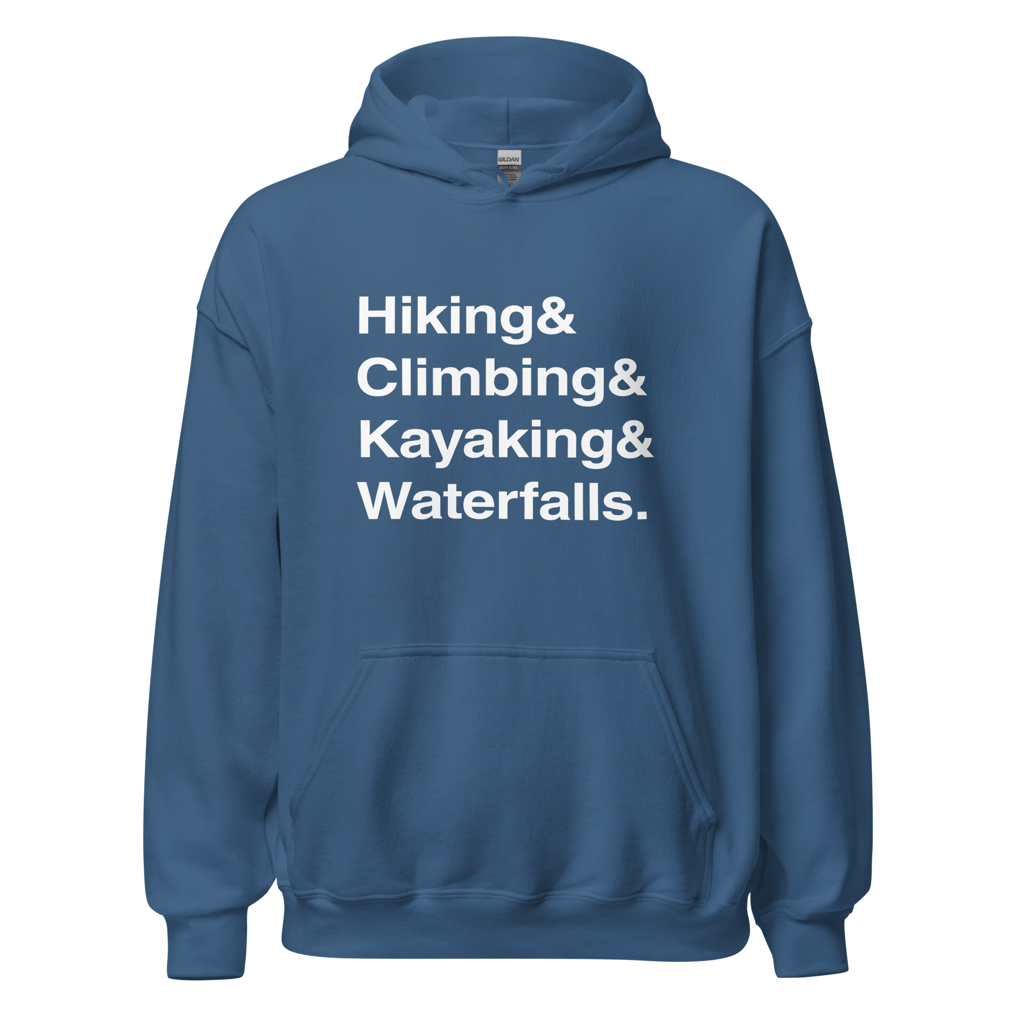 “Hiking and Climbing” Waterfall Hoodie