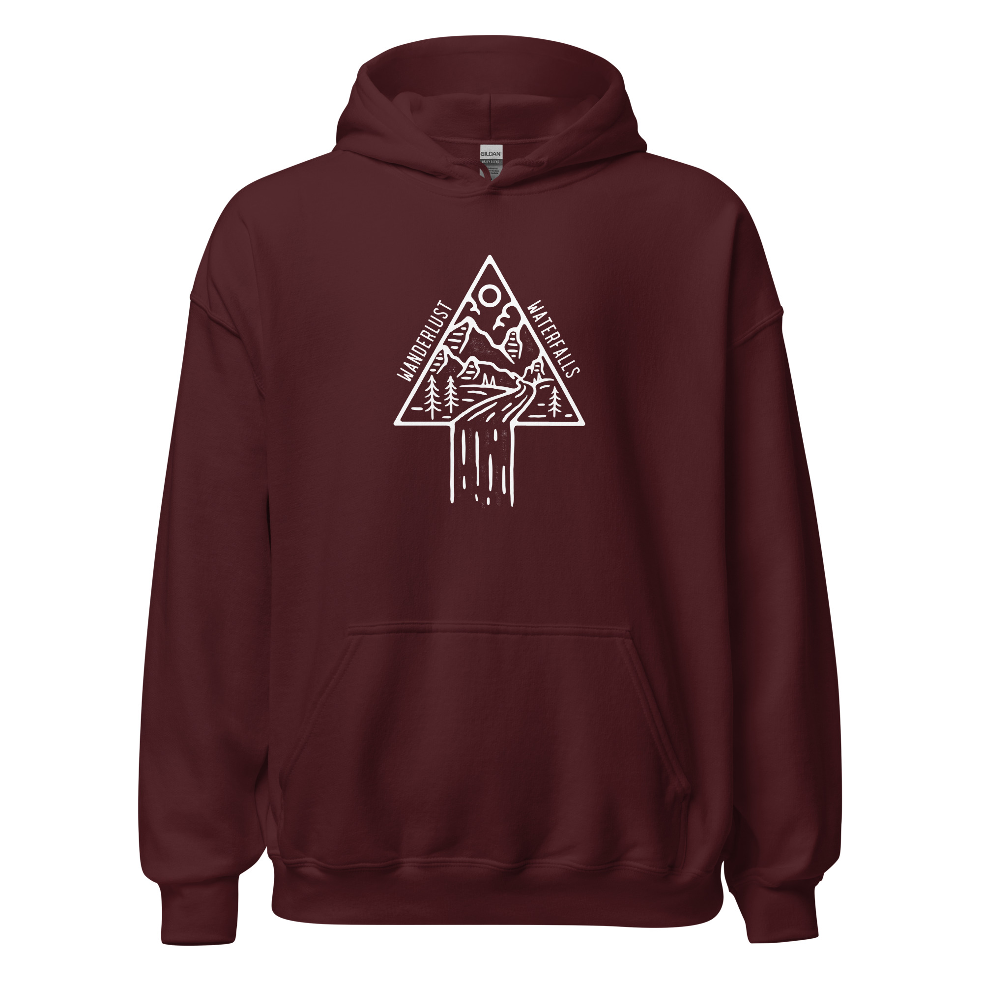 Waterfalls & Wanderlust Geometric Hoodie