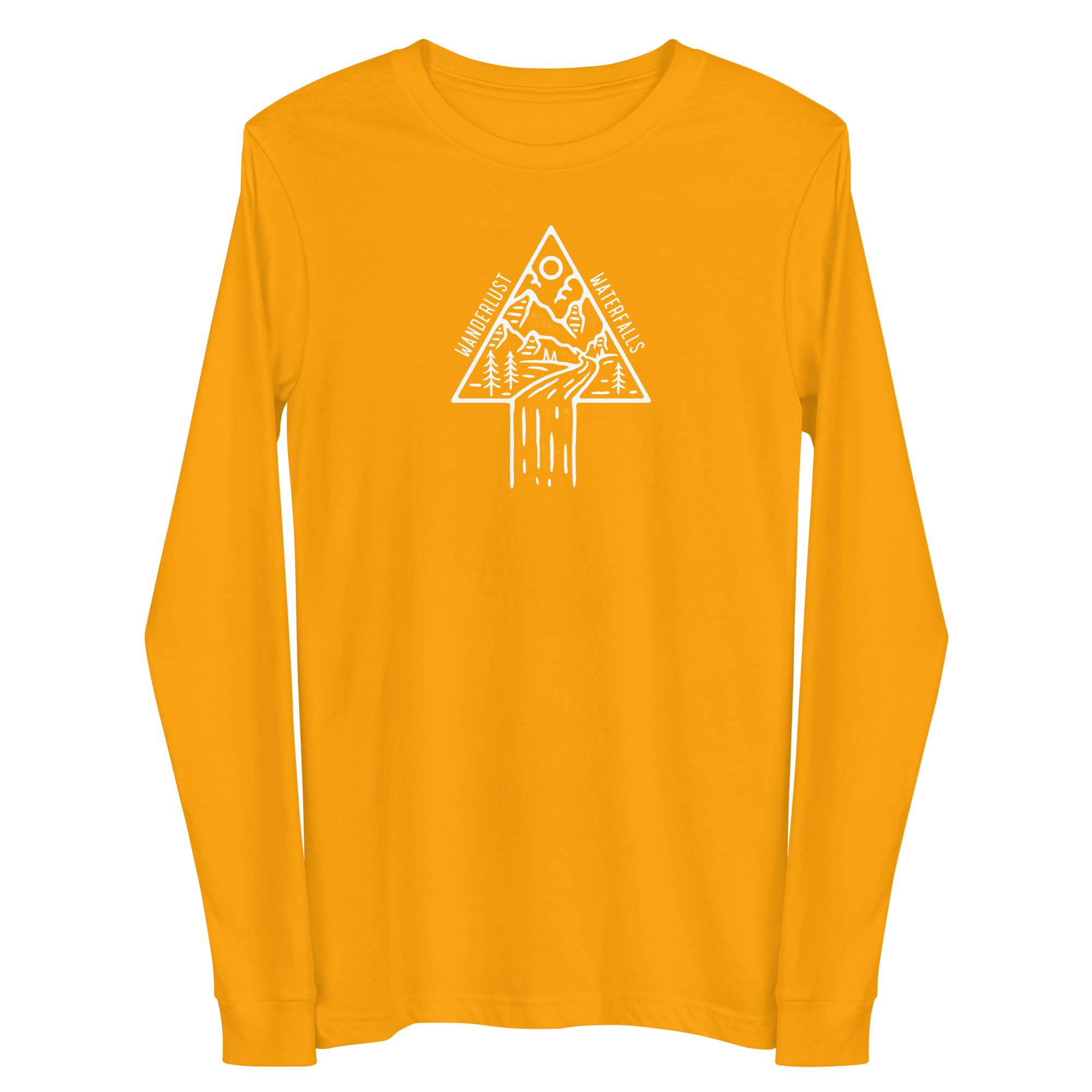 Waterfalls & Wanderlust Geometric Long-Sleeve Tee