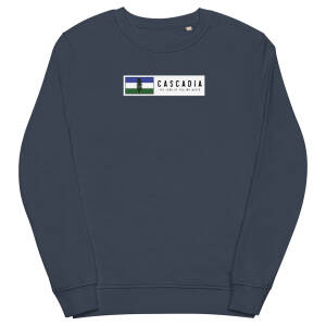 unisex organic sweatshirt french navy front 66026eef1b3da