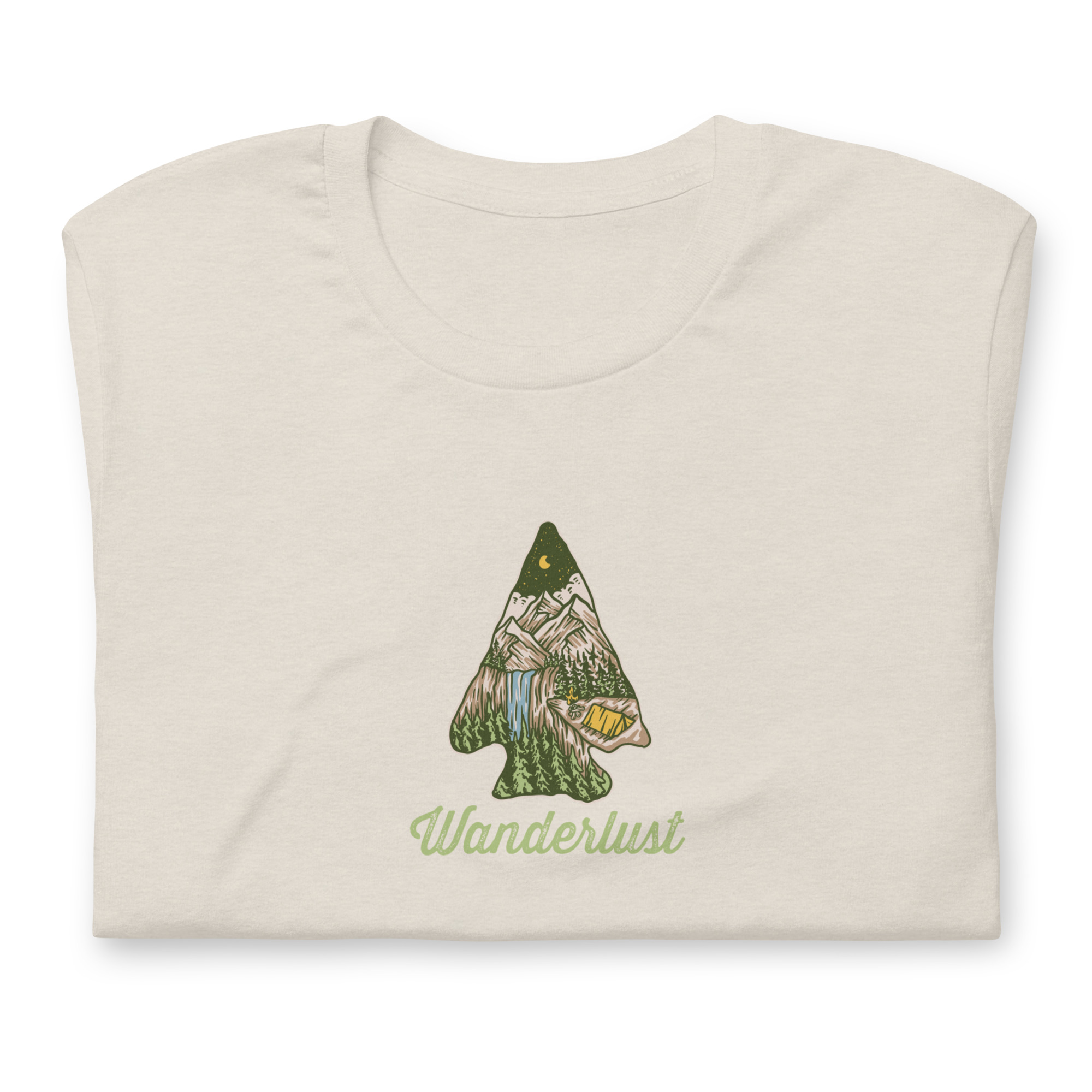 Wanderlust Waterfall Camping T-Shirt