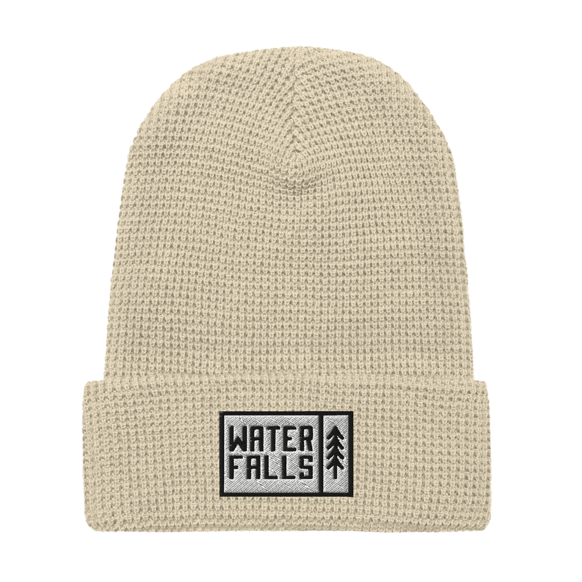 Waterfalls Pine Tree Waffle Beanie